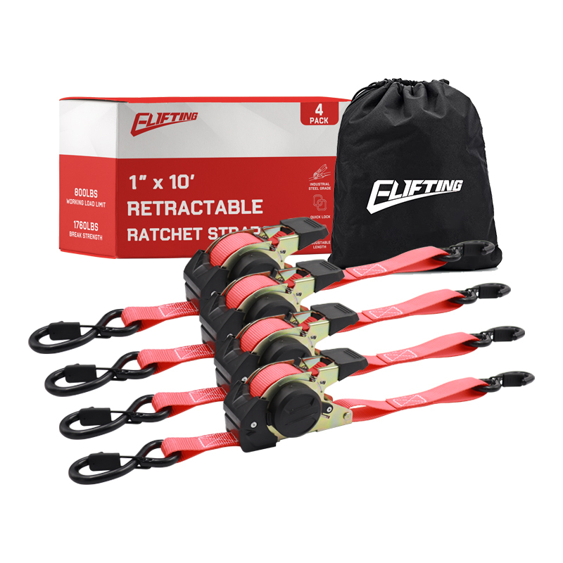 1 "x 10" 1760lbs BS Straps Ratchet Auto Auto (4pk)